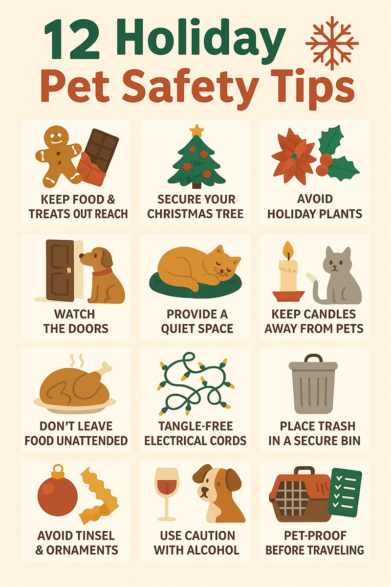 12 holidays pet safety tips